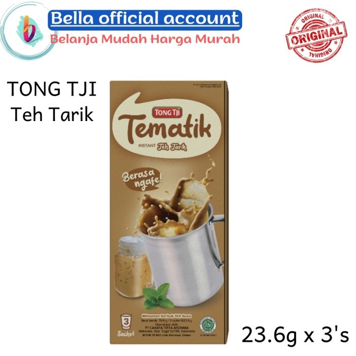 

TONG TJI Tematik Teh Tarik 23.6g x 3 's Kantong Teh