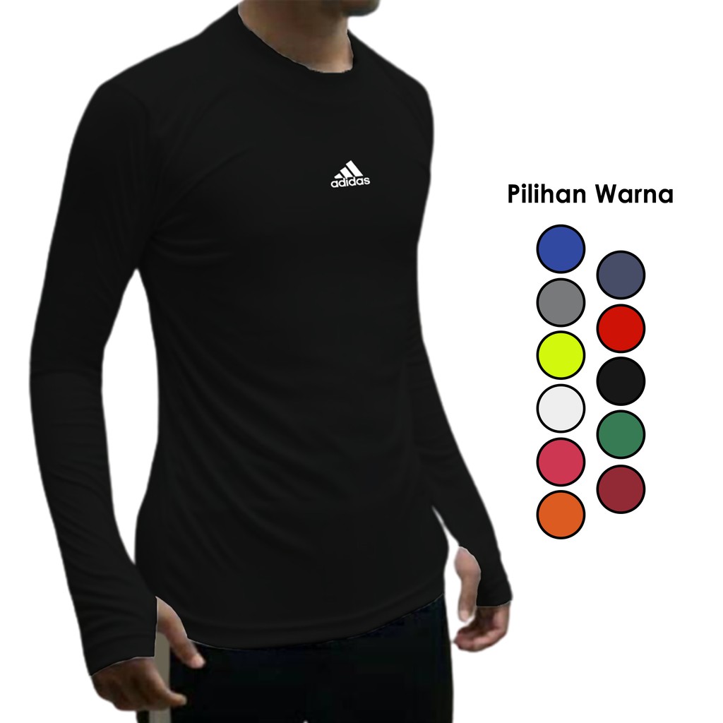 Baju Manset Baselayer Panjang Thumbhole