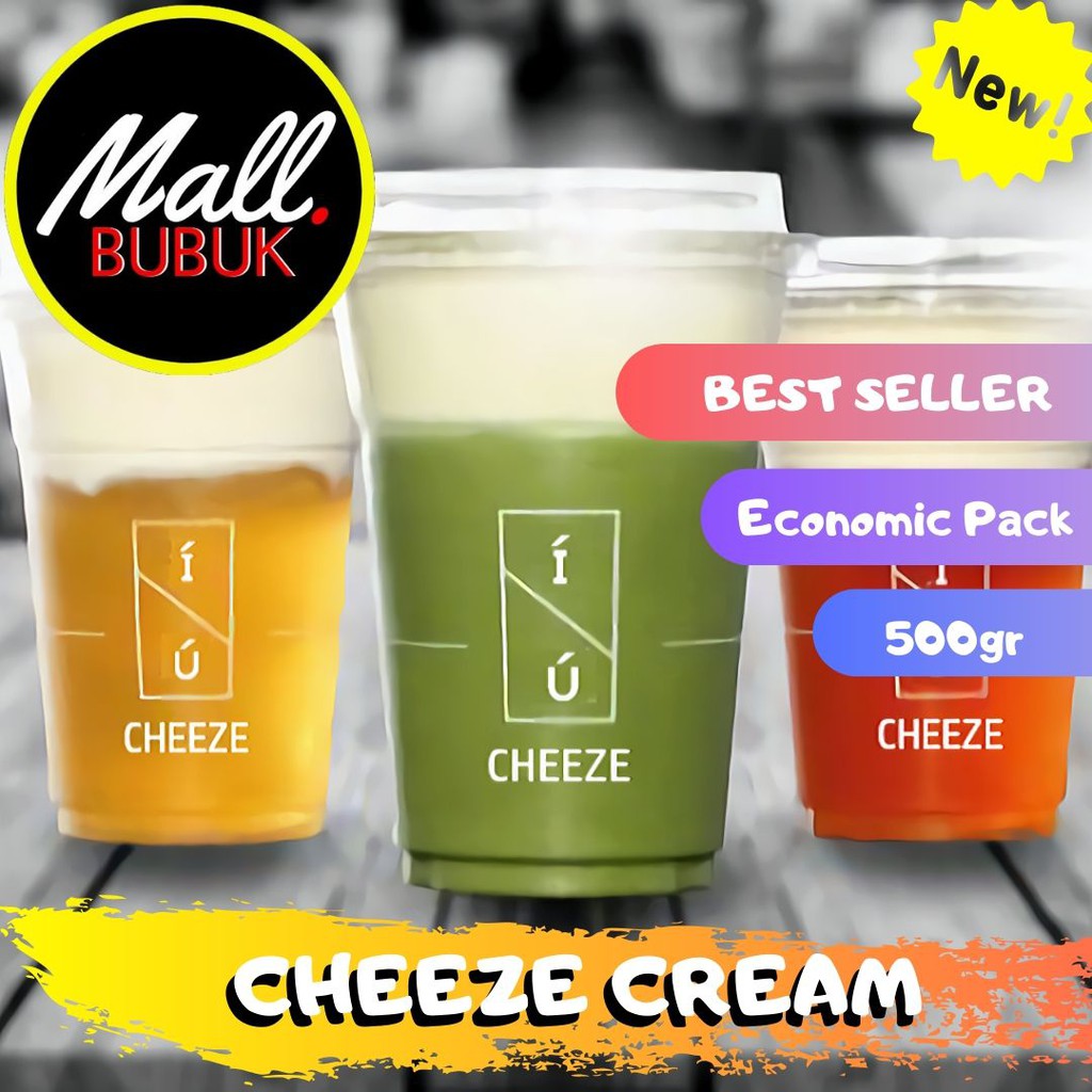 500 GRAM - Bubuk CHEESE CREAM 500gr - Bubuk Minuman CHEESE CREAM 500gr - CHEESE CREAM Powder 500gr