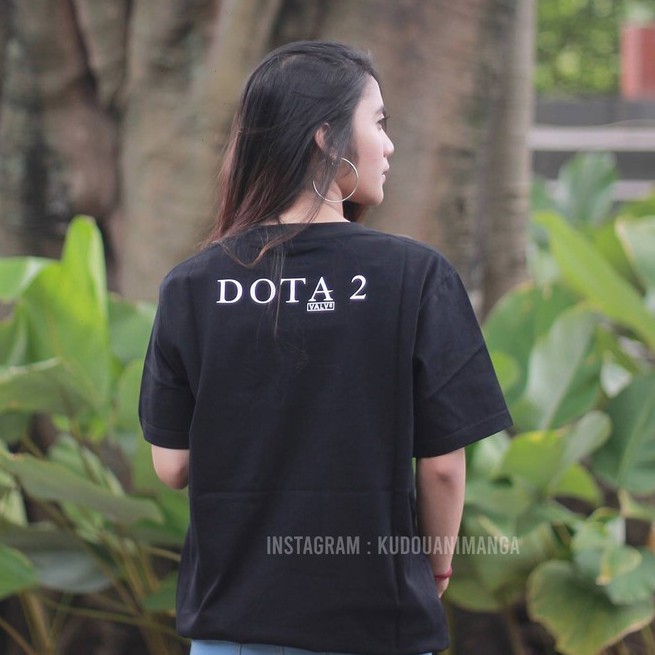 Tshirt Gamer Dota2 Logo White Casual