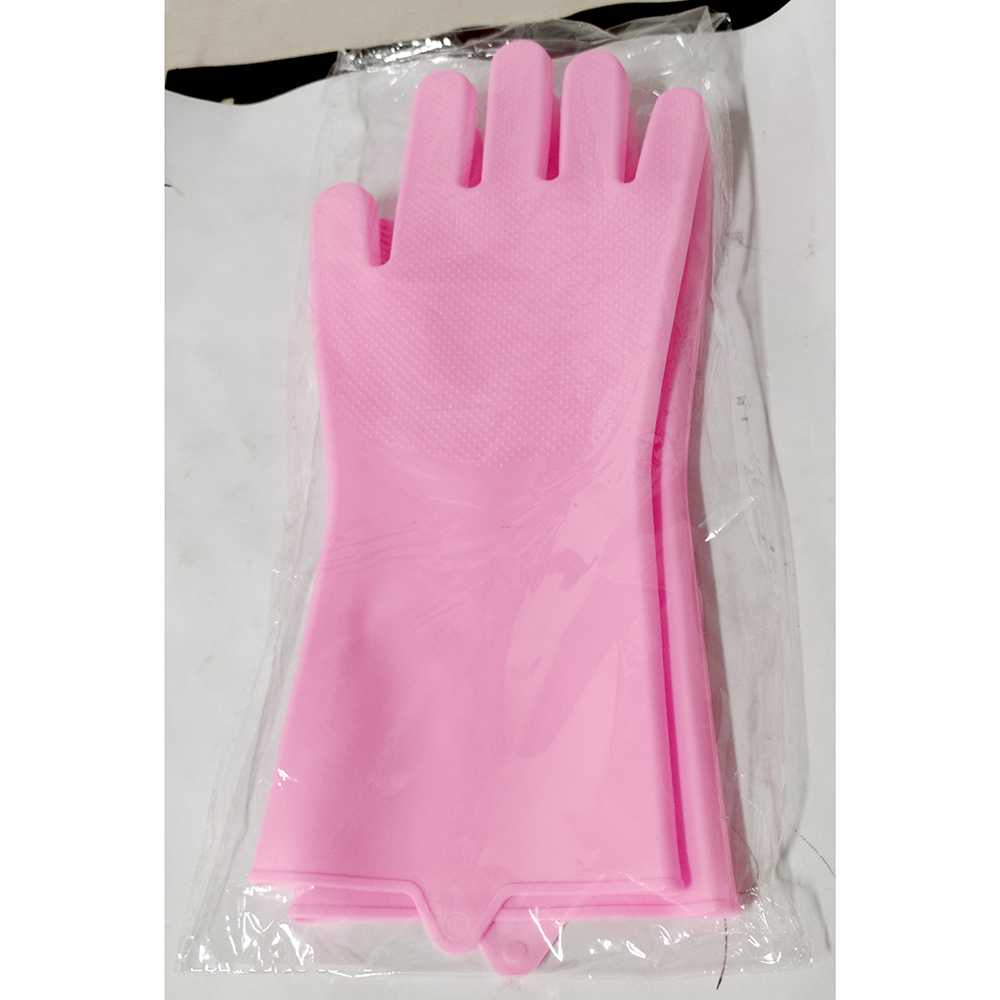 Funbaky Sarung Tangan Sikat Mencuci Magic Silicone Gloves - E034