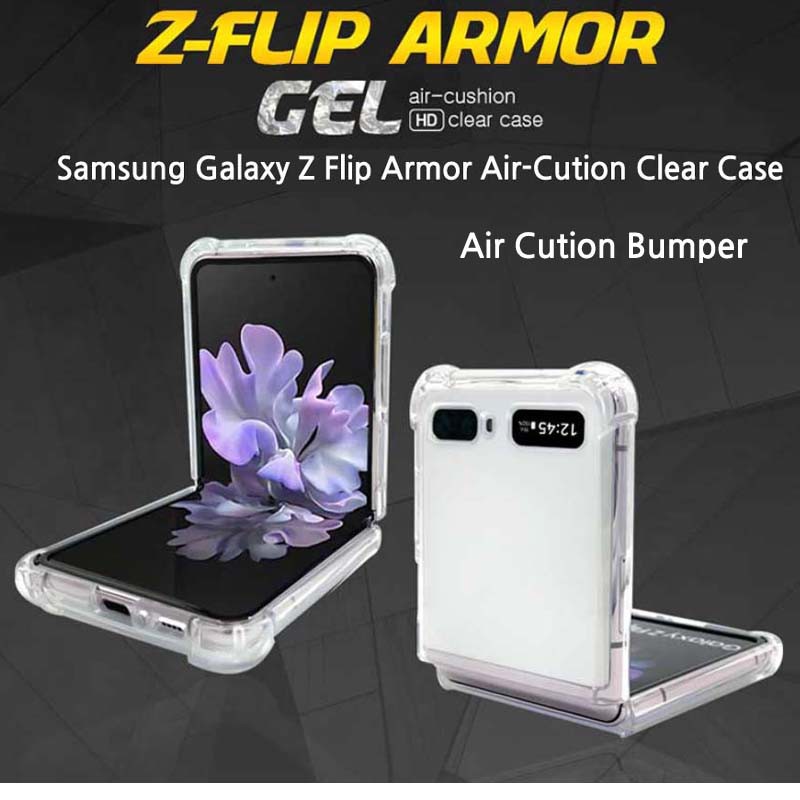 Samsung Galaxy Z Flip Armor Air-Cution Clear Case Gel Hard BUMPER Case