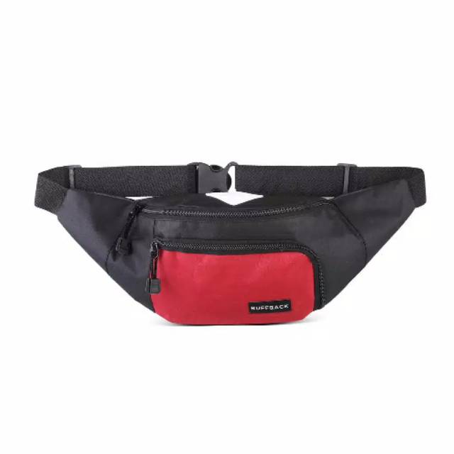 Tas selempang waistbag pria buffback simple original
