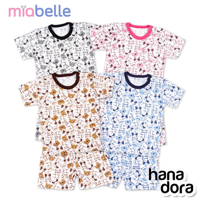 Miabelle Set Baju Pendek Kancing Pundak + Celana FP08