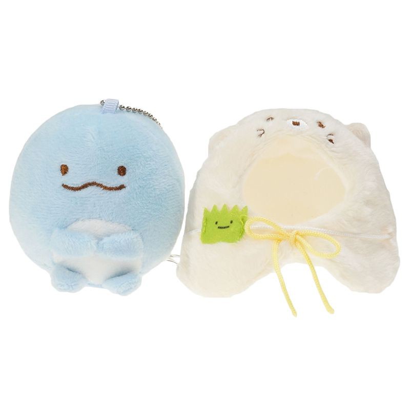 10cm Boneka Kawaii Sumikko Gurashi Plush Toy Keychain Soft Pendant Stuffed Cloak Doll Gift Mainan