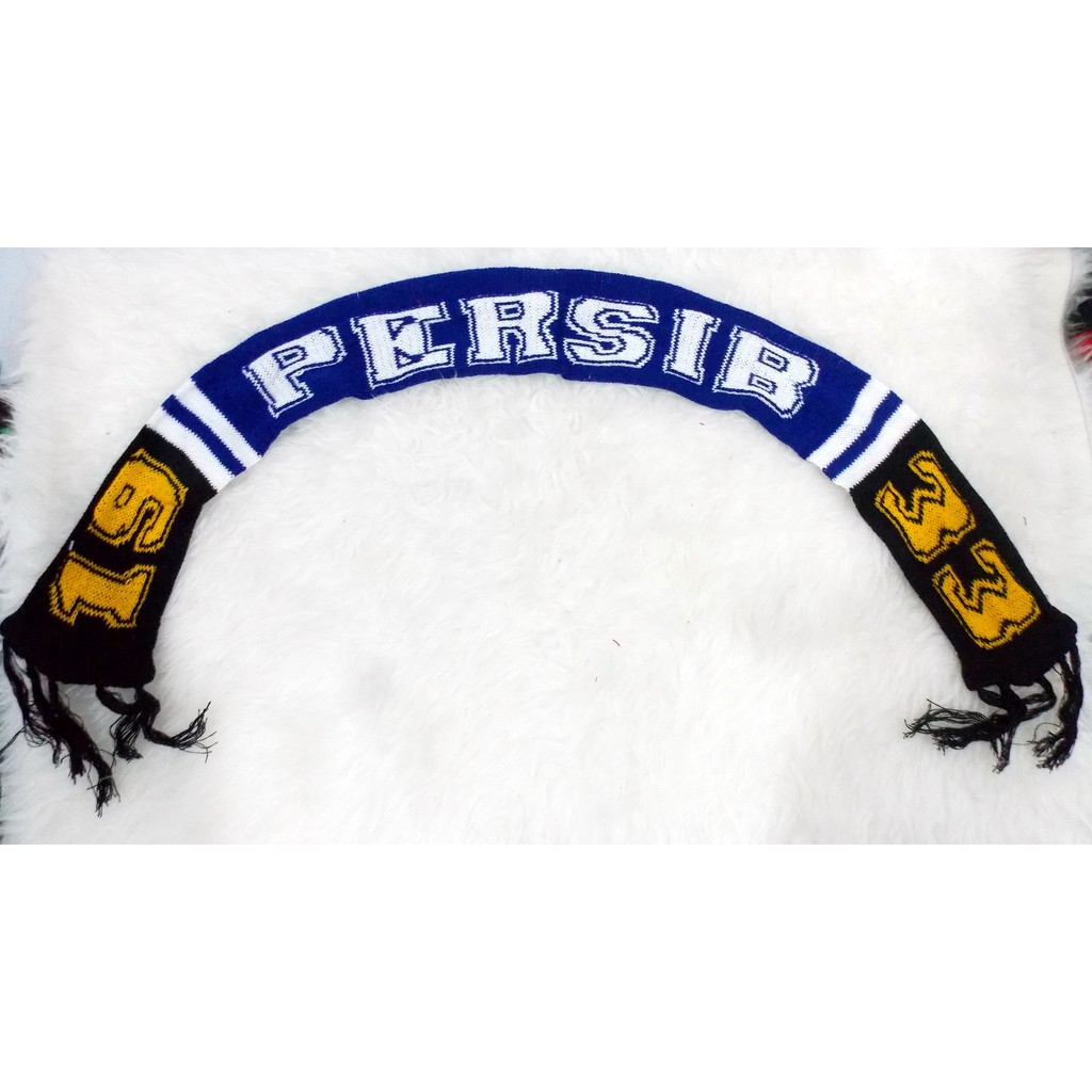 Syal Persib Bandung 1933 Syal rajut hangat Scarf persib 01