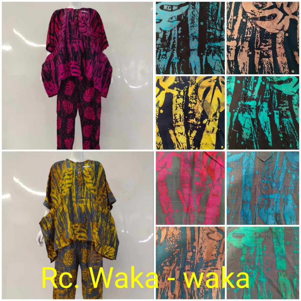 etnik fashion daster xxl setelan kulot piyama HAP busui bumil terbaru murah wka2 daun
