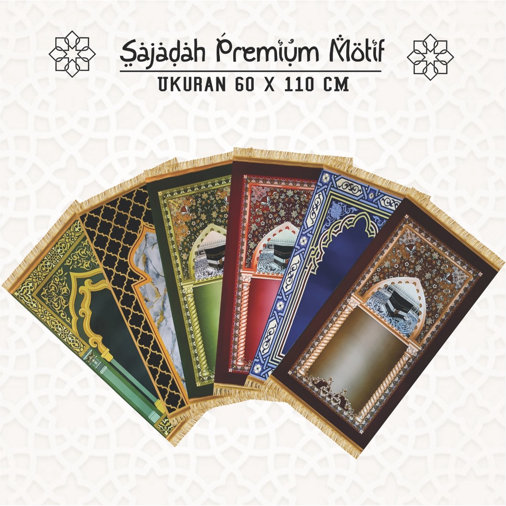 (NEW PRODUK) Sajadah Super Tebal Anti Slip Sangat Nyaman Sajadah Lembut Halus Sajadah Motif Premium