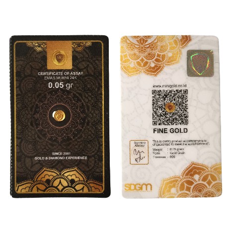 MINIGOLD EMAS MINI 24 KARAT - 0.05 GRAM