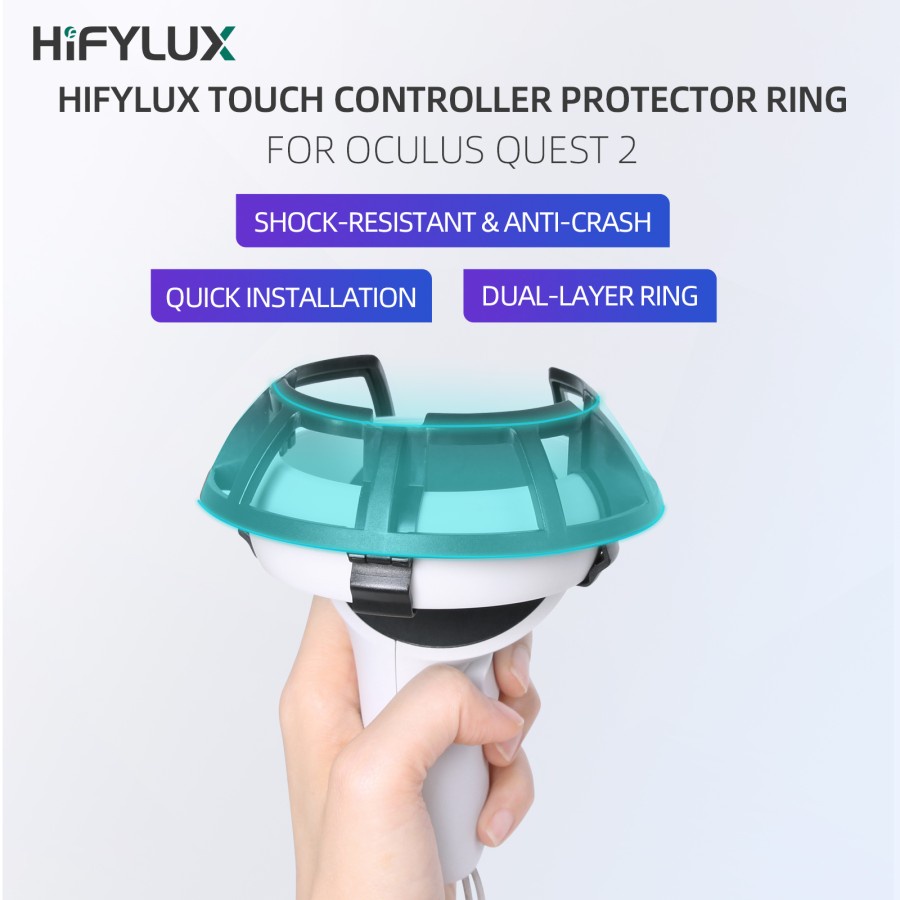 Hifylux 1 Pair Integrated Protector Ring Anti-shock for Oculus Quest 2