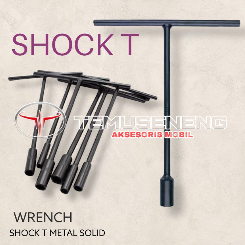 Kunci Sok T Shock T Hitam Besi Ukuran 8 10 12 14 17 Mm Berkualitas