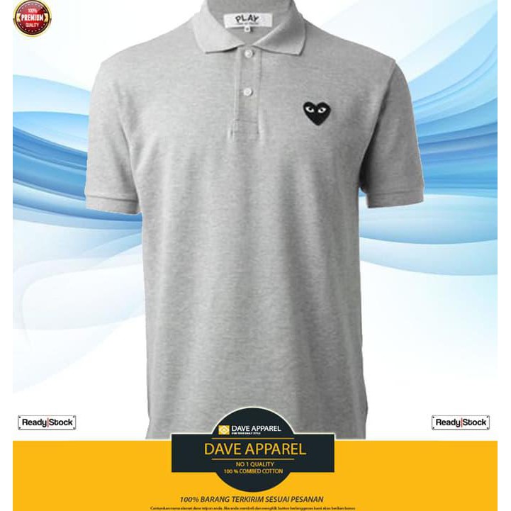 Barang Berkualitas Polo shirt/Polo Play Cdg, Polo Play Cdg, Baju Play Cdg, Play Comme #3 ON SALE