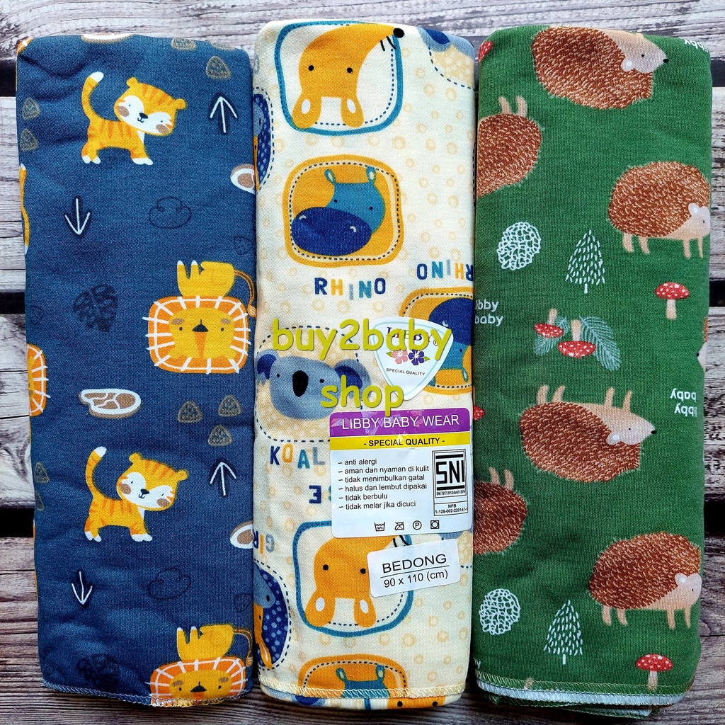 Libby baby Bedong bayi Premium all varian series 90 x 110 cm isi 3 PCS