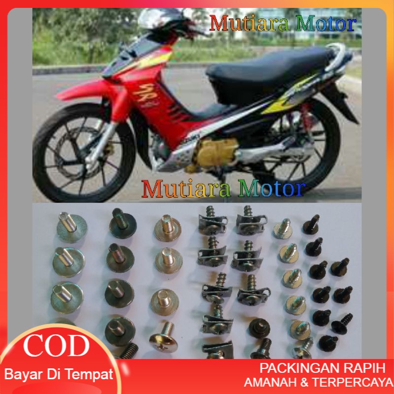 Termurah Baut Baud Full Body SHOGUN 125 R/SP Terlaris / Murah Aufia Sparepart Motor
