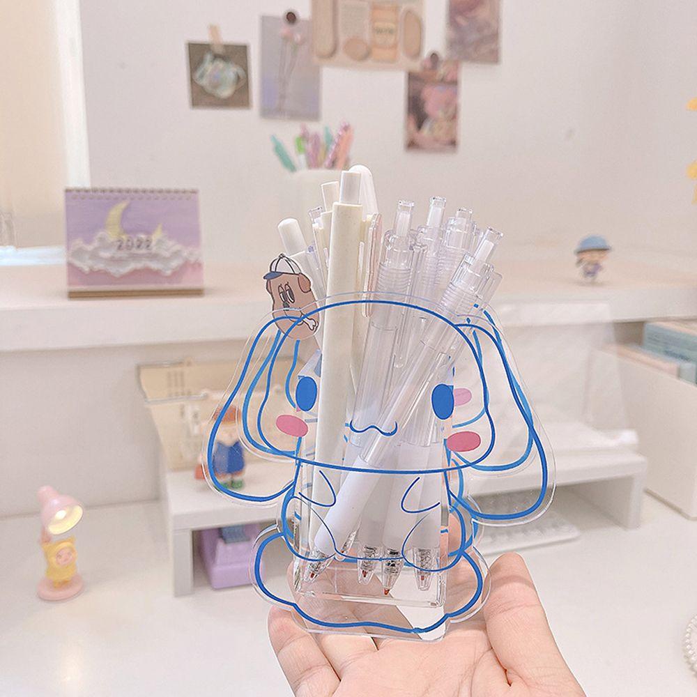 Agustina Tempat Pulpen Gadis Hadiah Alat Tulis Transparan Cinnamoroll Makeup Brush Acrylic Tempat Pensil