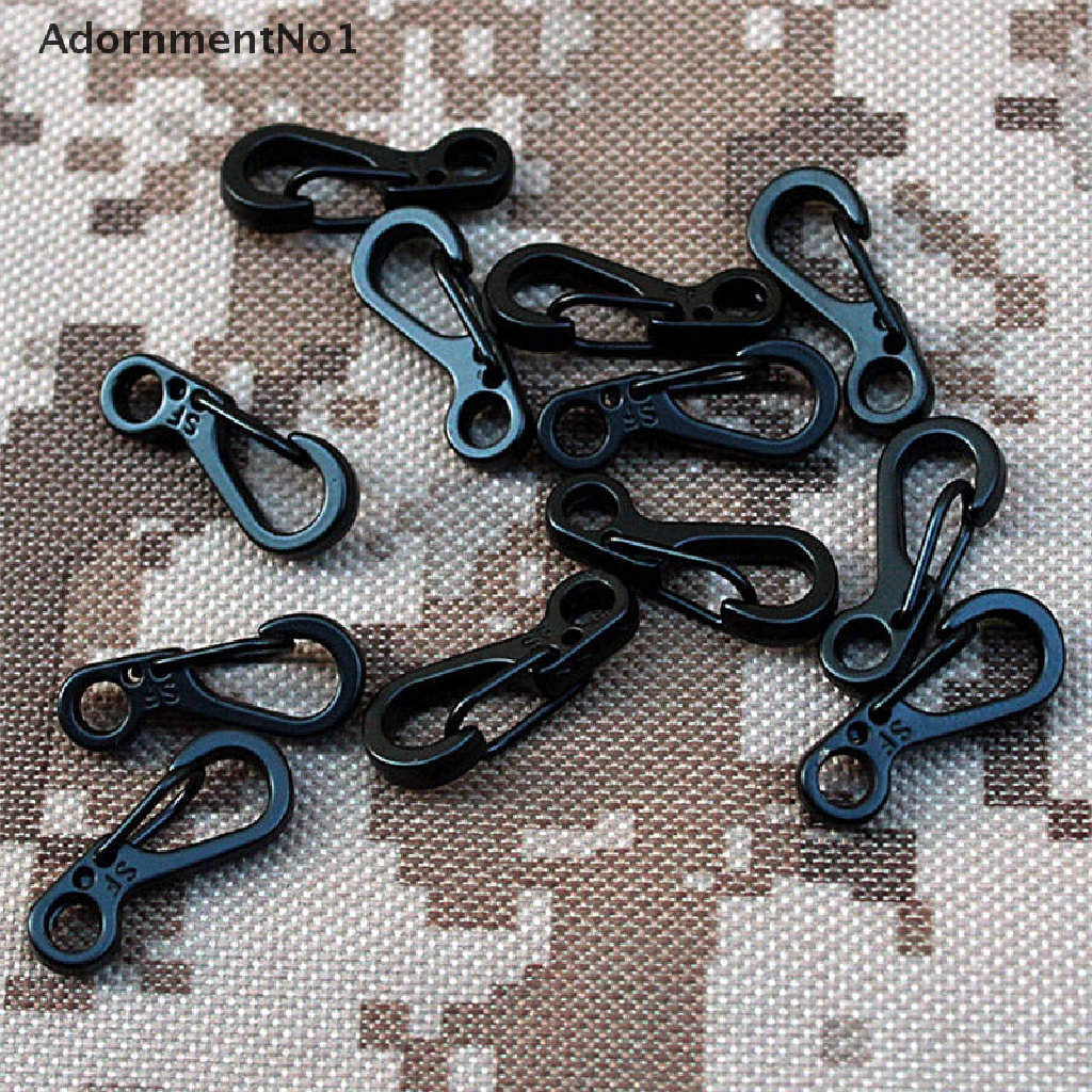 (AdornmentNo1) 5pcs Gesper Carabiner Mini Dengan Per Untuk Mendaki Gunung