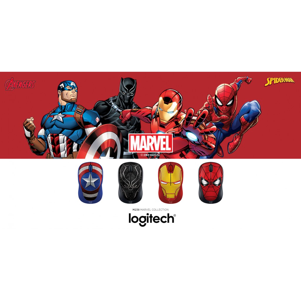 Mouse wireless logitech M238 Marvel collection - Mouse logitech m-238