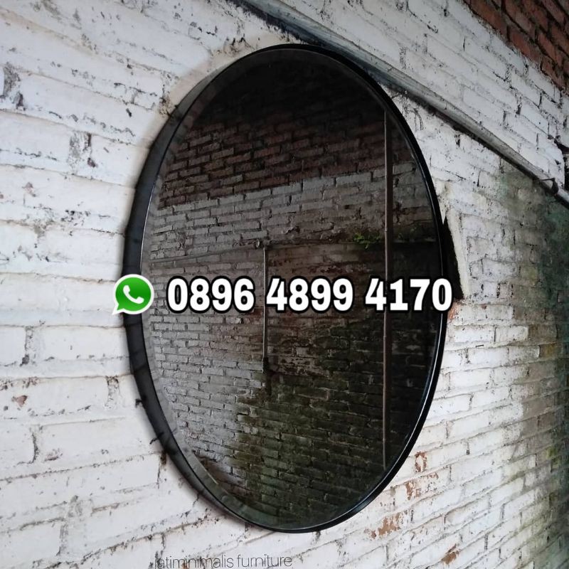 cermin dinding bulat kaca cermin mirror
