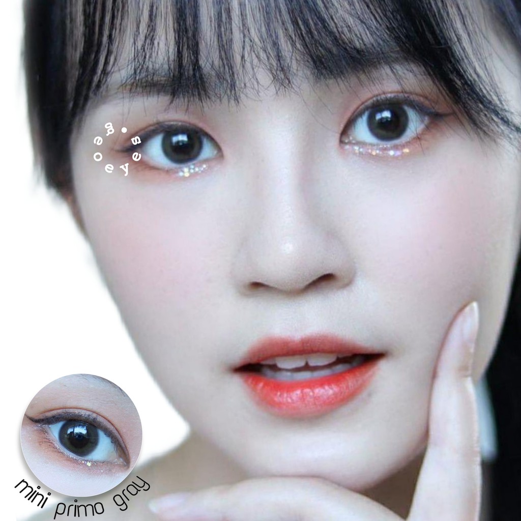 Softlens Kitty Kawaii Mini Primo - Soflens Warna Gray Brown bisa Minus