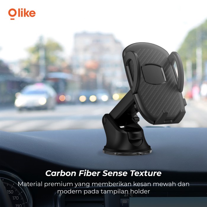 Olike Universal Car Phone Holder Dashboard Automatic Lock HC1