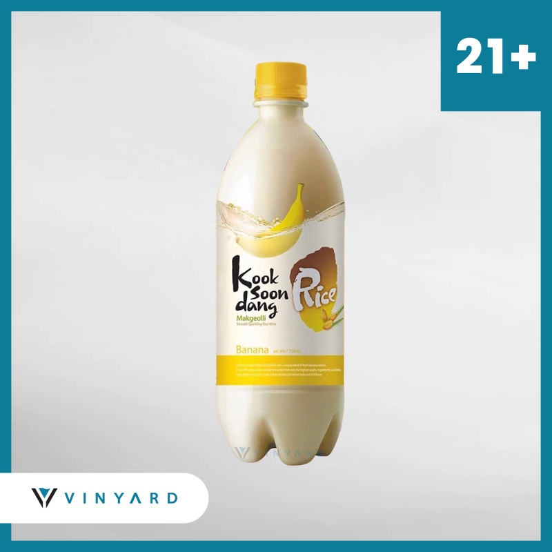 KookSoonDang Makgeolli Banana 750 ml ( Original &amp; Resmi by Vinyard )