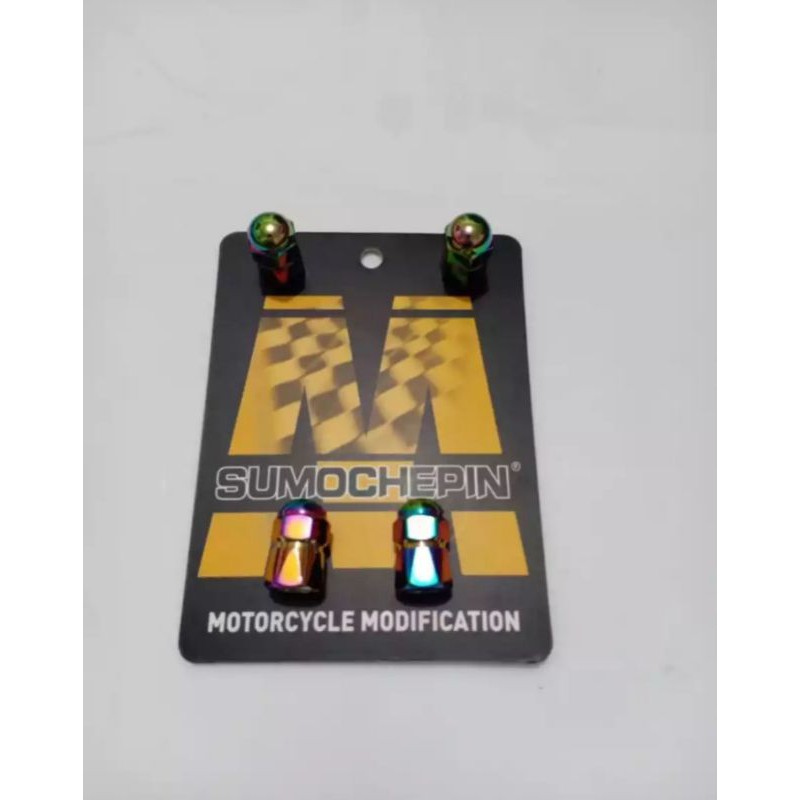 tutup pentil/dop pentil two-tone untuk motor ,mobil,sepeda