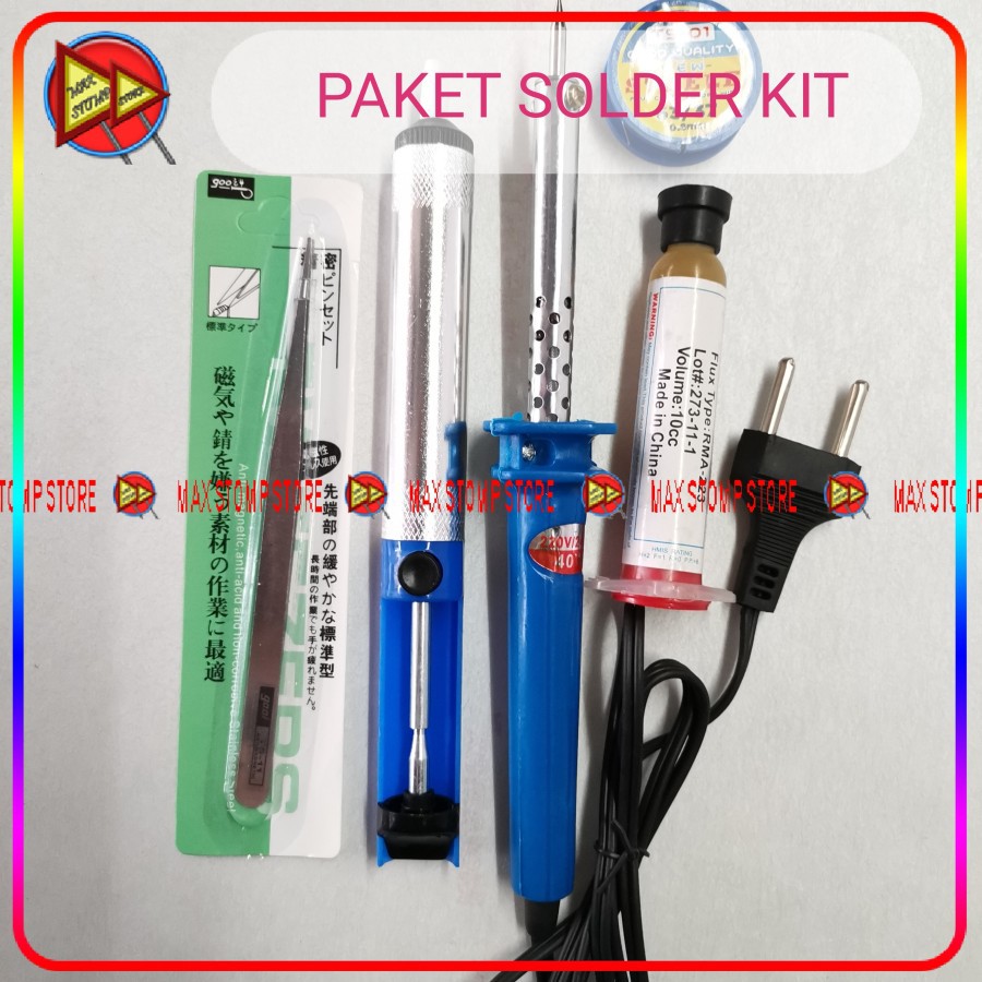 Paket Alat Solder Kit Set Lengkap Multitester