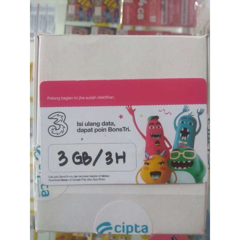 Voucher Tri Happy 3GB