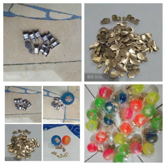 Bola bekel set besar plus 6 biji kuningan