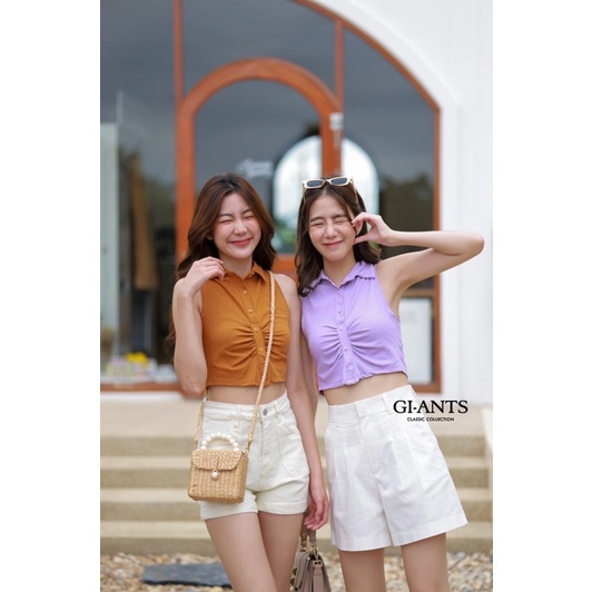 ATASAN GIANTS BASIC MODEL CROP KERAH YUKENSI IMPORT BANGKOK(BJGB315)