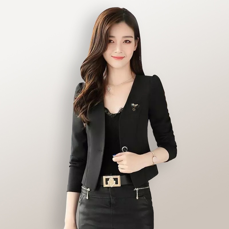 Blazer Kerja Kantor Wanita Gaya Korea Cantik Murah Terbaru - XSHOP Viona