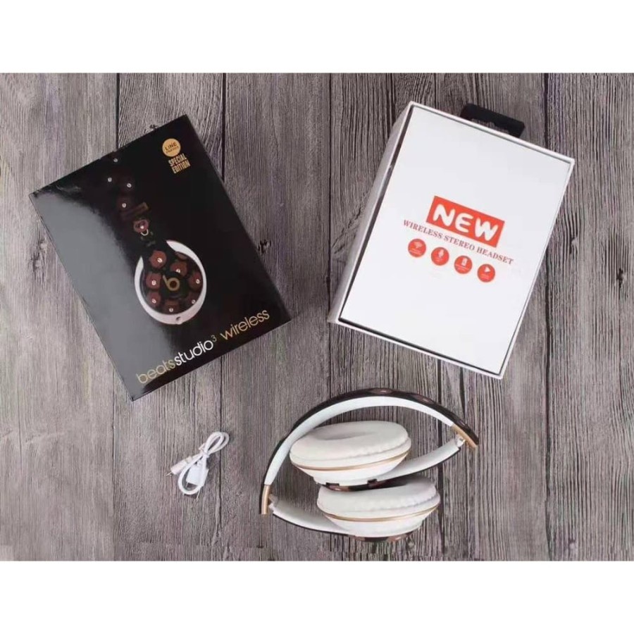 Headset Wireless BERUANG COKLAT SLOT MMC