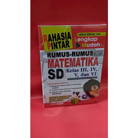 Jual RAHASIA PINTAR Lengkap & Mudah RUMUS-RUMUS MATEMATIKA Untuk SD,SMP ...