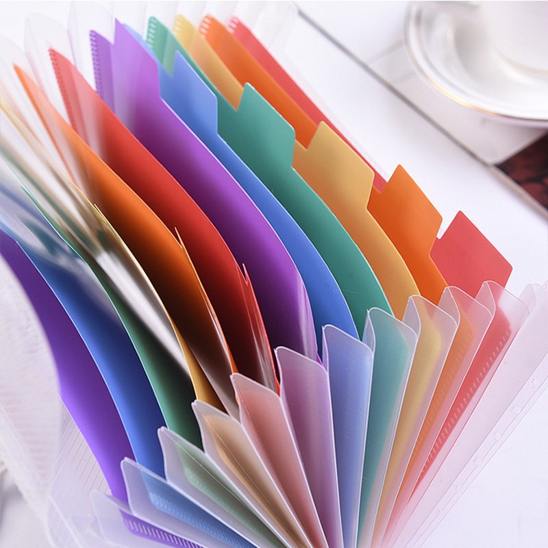 Hot Sale/1Pc Manajer Sortir Folder A6/Perlengkapan Penyimpanan File Kantor Plastik 13kisi/map Sortiran Nota Tagihan/Alat Tulis Siswa Hadiah Perlengkapan Kantor