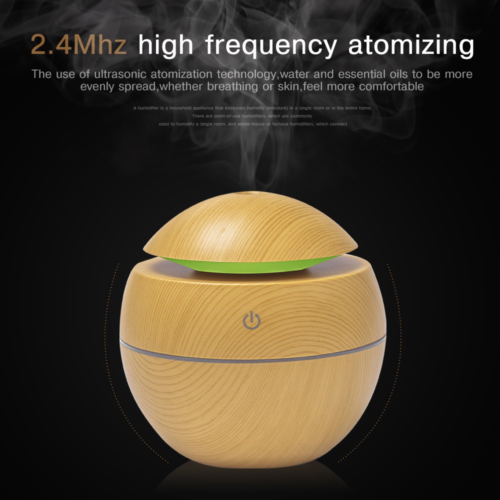 Taffware Aromatherapy Air Humidifier Desain Kayu