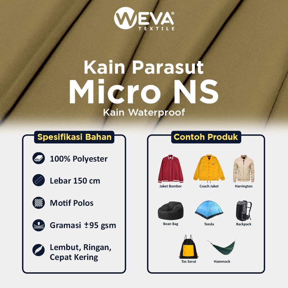 Bahan Kain Jaket Parasut Micro Ns Waterproof Murah