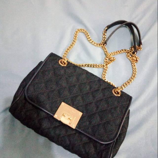 michael kors mk denim original bag tas ori authentic