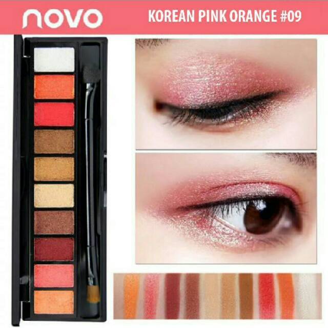  PIGMENTED Novo Eyeshadow Natural 10 Warna Shopee Indonesia