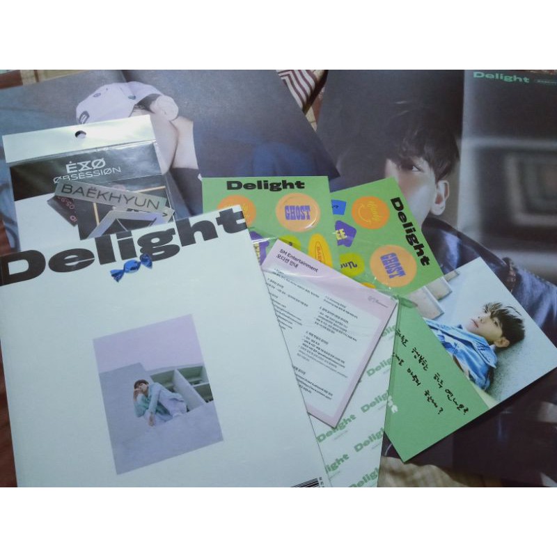 Baekhyun delight album only [got 2 folded poster]