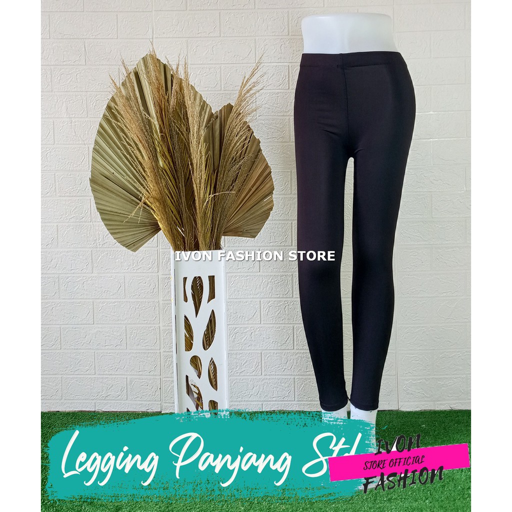 LEGGING PANJANG SPANDEX 3 UKURAN WANITA PREMIUM ADEM