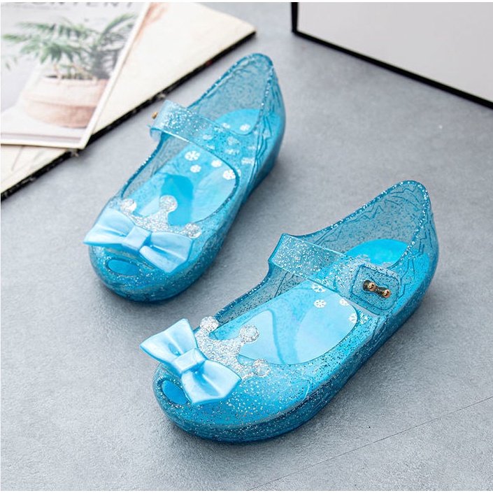 Sepatu jelly crown Princess Frozen cinderella