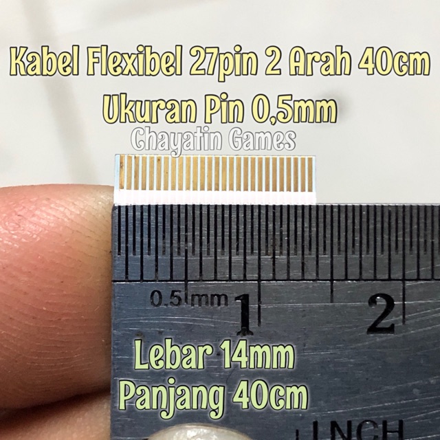 Kabel Flexibel 27 Pin Halus 2 Arah Panjang 40cm - Ukuran Pin 0,5 mm