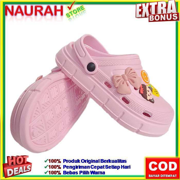 SANDAL ANAK ALINA E2022 A1 SENDAL FUJI VIRAL BAIM 100% ORIGINAL KUALITAS IMPORT JELLY EVA RUBBER ANTI SLIP NYAMAN EMPUK LUCU