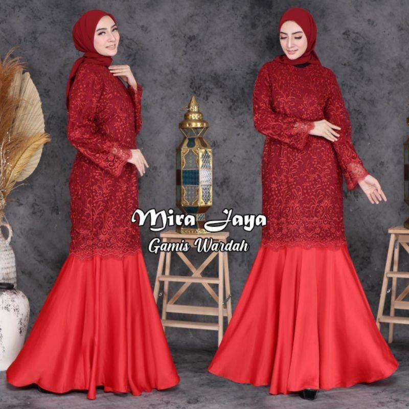 BISA COD/GAMIS OGINAL/GAMIS WARDAH/GAMIS TULLU FULL BORDIR/MIRA