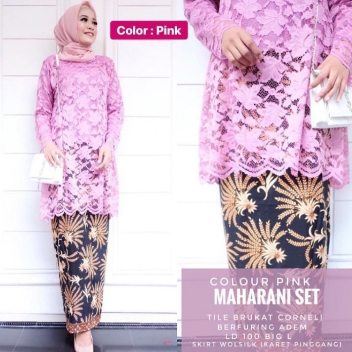 FWG - SET MAHARANI PADI BATIK / SET HIJAB BATIK WANITA / SET HIJAB / SET GAMIS