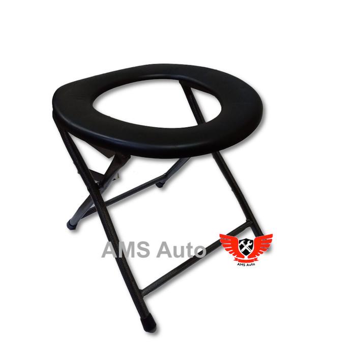 Kit | Kursi Toilet Lipat Portable Hamil, Orang Tua, Orang Sakit, Camping Dll