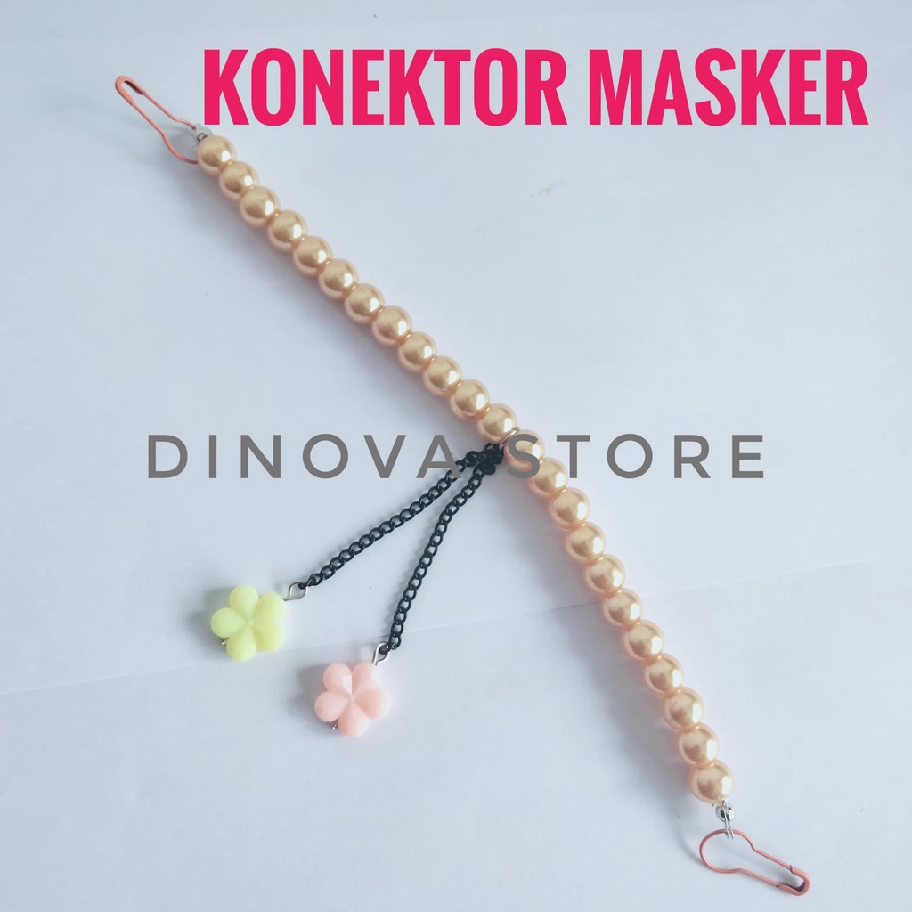 KONEKTOR mutiara 8m JUNTAI/pengait masker/sambungan masker/strap masker