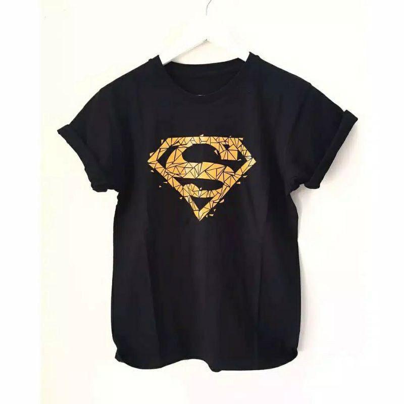 T-SHIRT MOTIF SUPERMAN/KAOS WANITA MOTIF SUPERMAN