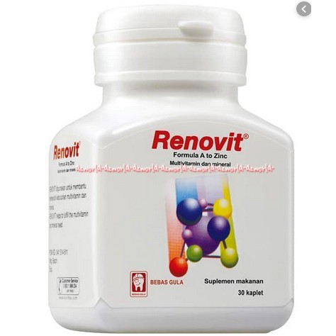 Renovit Multivitamin &amp; Mineral Suplemen Buat Menjaga Daya Tahan Tubuh Isi 30 Keplet