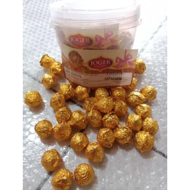 JOGER COKLAT PASTA/EMAS KOIN/BOLA